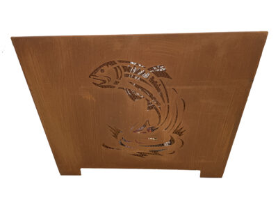 Fisherman Fire Basket, Rust Metal Finish