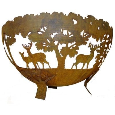 Laser Cut Fire Bowl Wildlife - XL