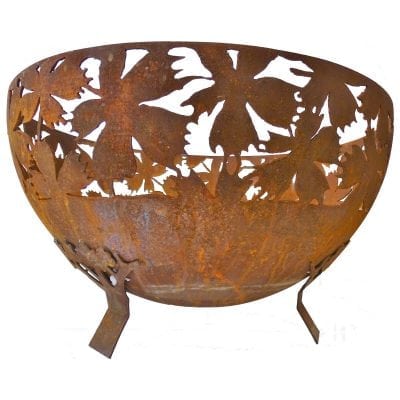 Laser Cut Firebowl Extra Large Leaves