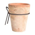 Aged Terracotta Long Tom Pot w/ Wall Hanger