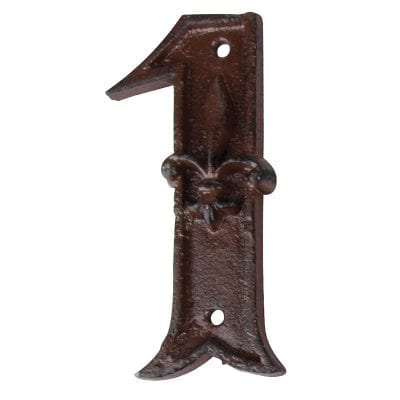Cast Iron House Number, 1
