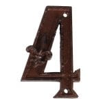 Cast Iron House Number, 4