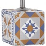 Portuguese Tile Oil Lamp, Concrete
