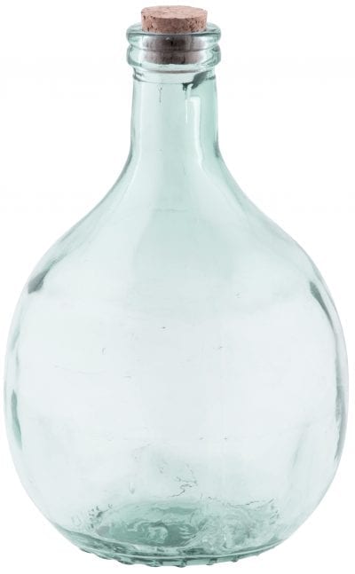 Terrarium Bottle w/Tools, Glass, Green - Small