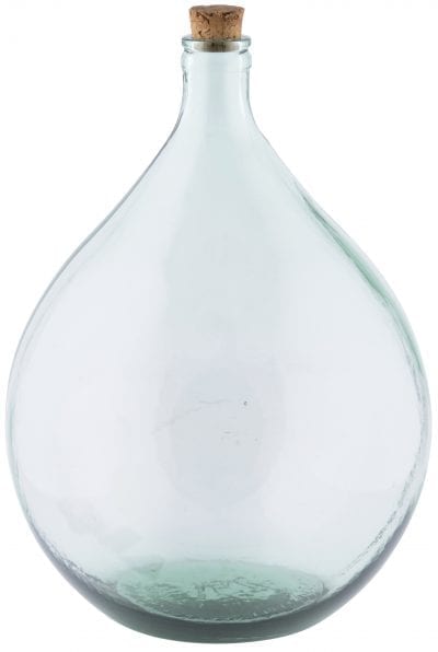 Terrarium Bottle w/Tools, Glass, Green - Large