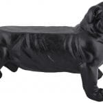 Bulldog Bench, Fiberstone, Black