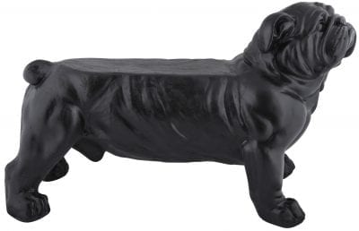 Bulldog Bench, Fiberstone, Black