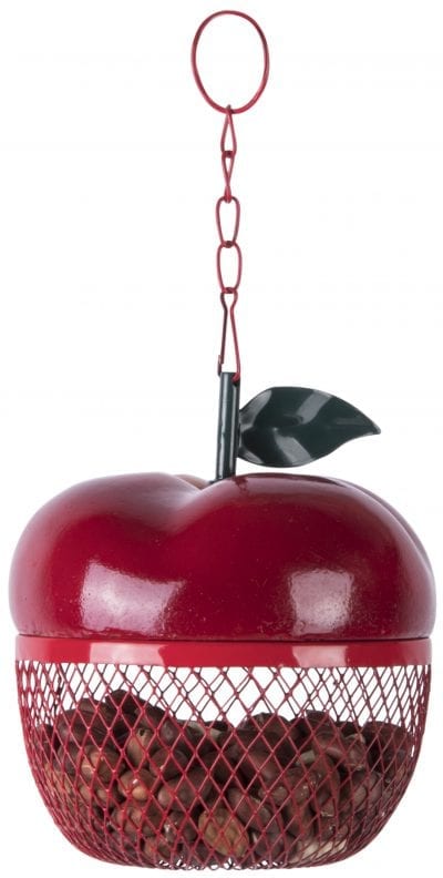 Apple Hanging Mesh Bird Feeder