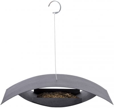 Hanging Bird Feeder, Metal, Black - Small