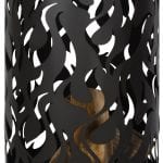 Laser Cut Flame Fire Drum, Black **
