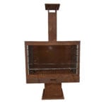 Wide Terrace Heater w/Grill, Rust Finish **