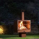 Wide Terrace Heater w/Grill, Rust Finish ** - Image 2