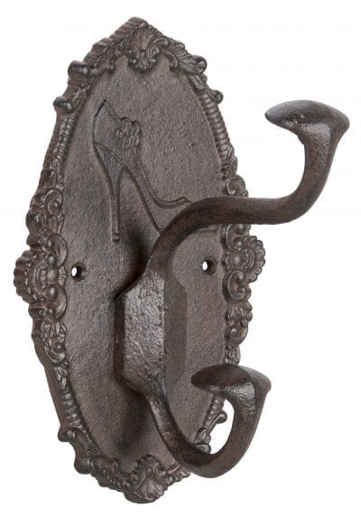 Shoe Hook, Cast Iron, Antique Brown