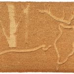 Deer Relief Coir Doormat