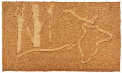 Deer Relief Coir Doormat