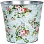 Rose Print Flower Pot