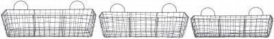 Set of 3 Rectangular Wire Baskets