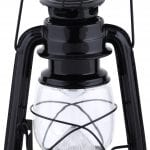 LED Lantern, Iron/Glass, Black