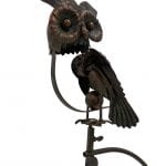 Metal Owl Rocker Stake