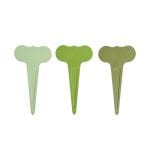 Shades of Green Set of 6 Plant Markers, 3 Asst. Colors
