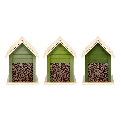 Shades of Green Bee House, 3 Asst. Colors