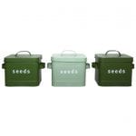 Shades of Green Seed Bin, 3 Asst. Colors