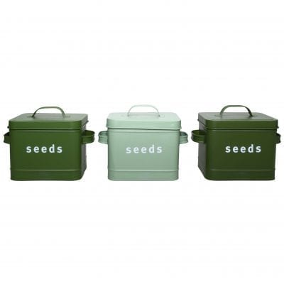 Shades of Green Seed Bin, 3 Asst. Colors