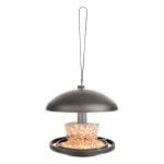 Dome Shaped Silo Feeder, Plastic, Black