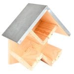 Triple Peanut Butter House w/Lock, Wood/Metal