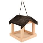 Hanging Bird Table Feeder, Wood