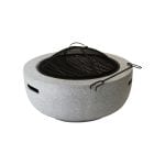 MGO Round Fire Bowl w/Spark Screen & Tool