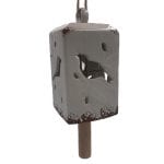 Square Bird Impression Wind Chime, 2 Asst. Colors