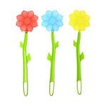 Flower Fly Swatter, Plastic, 3 Asst. Colors
