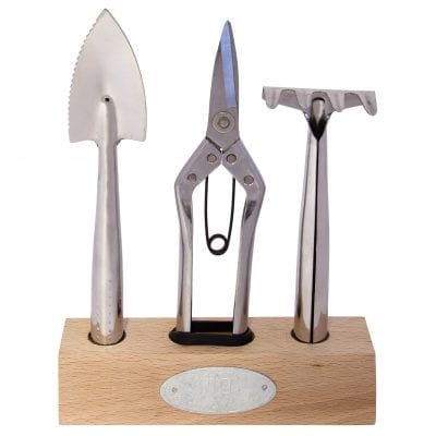 Indoor Tool Set in Wood Holder