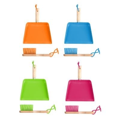 Children's Dustpan and Broom, 4 Asst. Colors