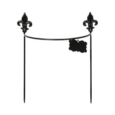 Half Round Plant Support, Black - Small