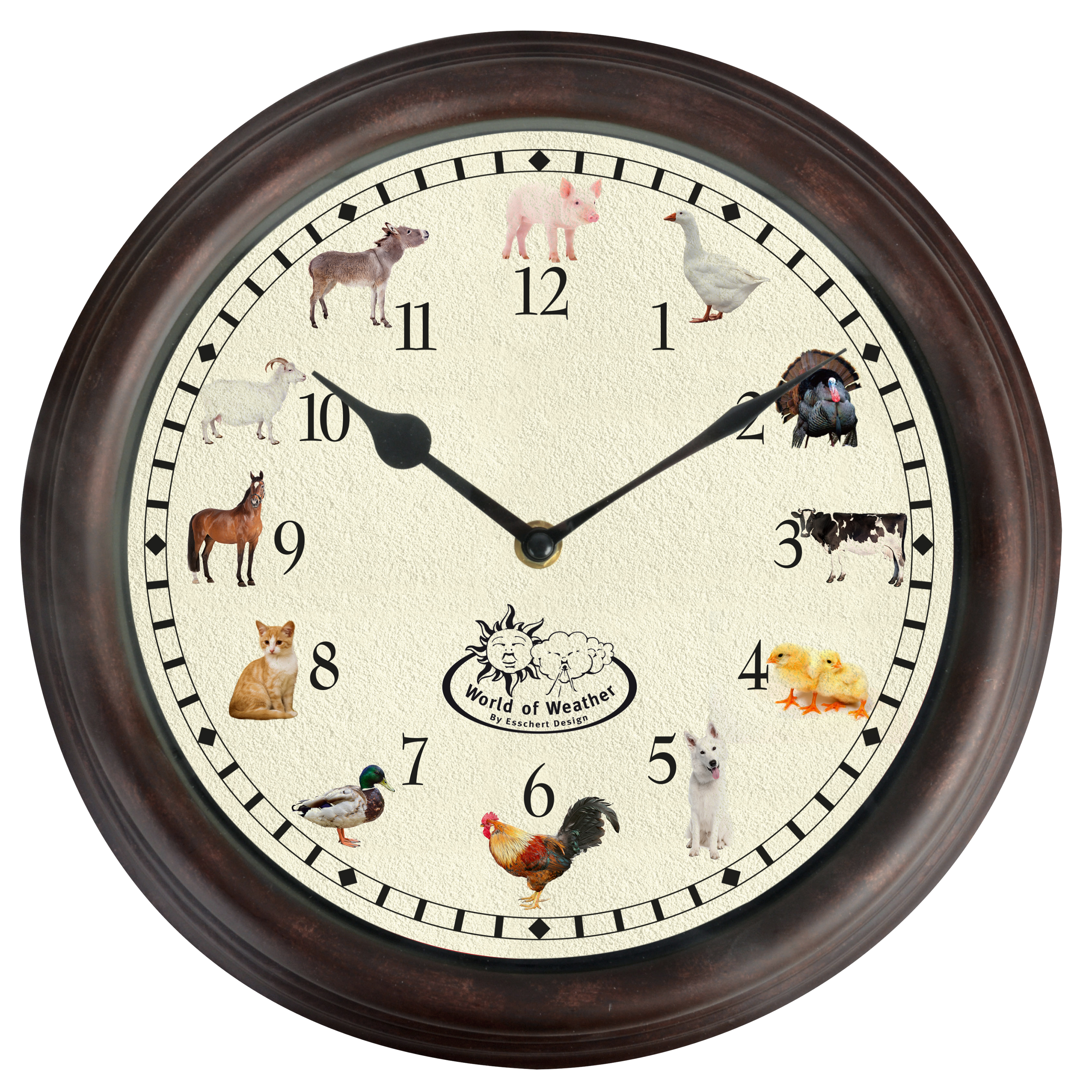 Farm Animal Sounds Clock – Esschert Design USA