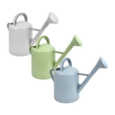 Watering Can, Plastic, Green/Blue/Gray, 3 Asst. Colors