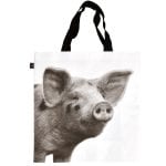 Farm Animal Shopping Bag, Black/White, 4 Asst. Styles - Image 3