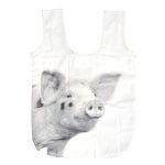 Farm Animal Foldable Shopping Bag, Black/White, 4 Asst. Styles - Image 3