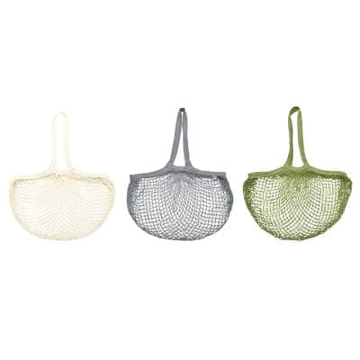 Net Shoulder Bag, White/Blue/Green, 3 Asst. Colors