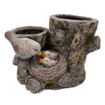 Faux Wood Bird Next Planter, MGO