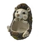 Faux Wood Hedgehog Planter, MGO