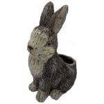 Faux Wood Bunny Planter, MGO