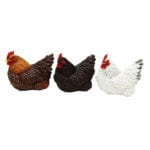 Lying Hens, Resin, 3 Asst. Styles