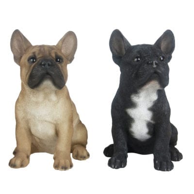 Sitting French Bulldog, Resin, 2 Asst. Styles