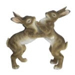 Boxing Hares, Resin