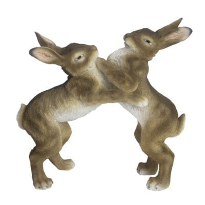 Boxing Hares, Resin