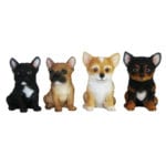 Sitting Puppy, Resin, 4 Asst. Styles