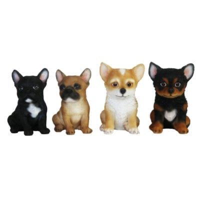 Sitting Puppy, Resin, 4 Asst. Styles